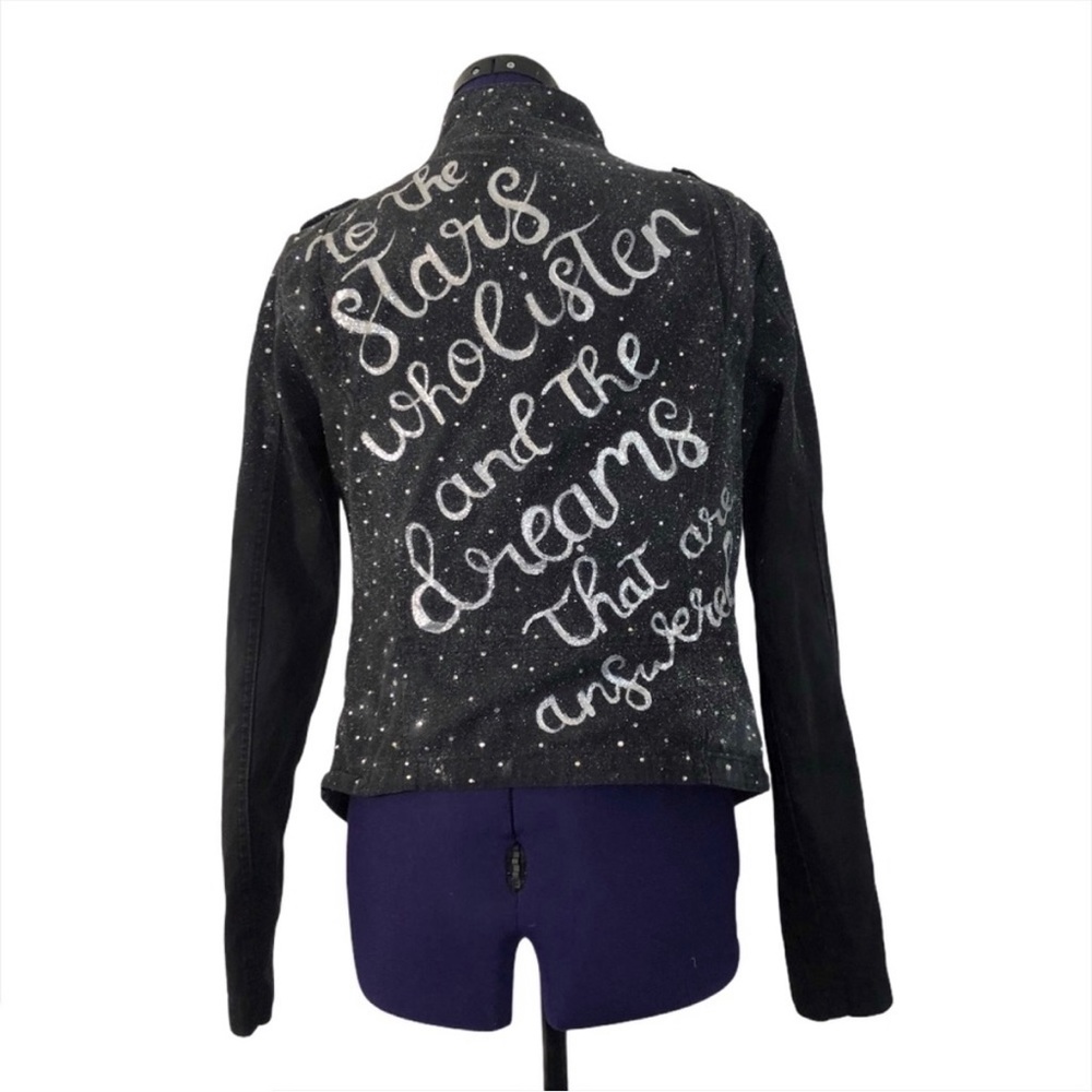 A Court of Thorns and Roses To the Stars that Listen Rhinestone Denim Jacket